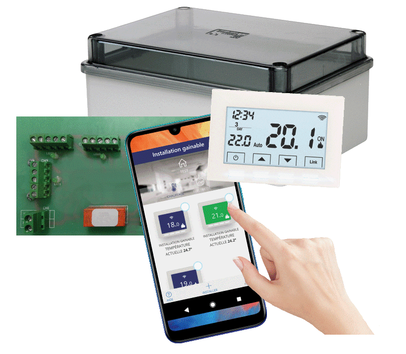 Coffret de régulation zone par zone Wifi